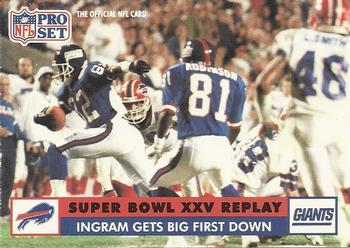 Mark Ingram SBXXV New York Giants 1991 Pro set NFL #50